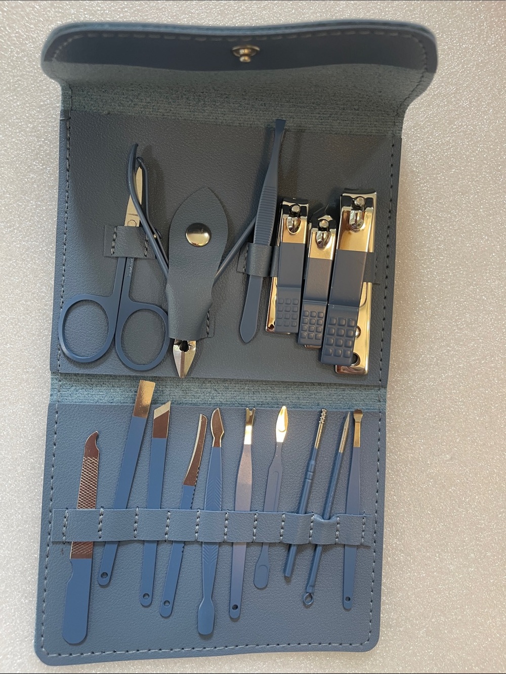 Premium Blue Grooming Kit - Complete 16 Piece Set